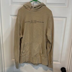 #9 American Eagle Outfitters Tan Sweatshirt Hoodie Casual